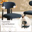Chaise d'appoint rembourrée avec structure en métal-1775727503