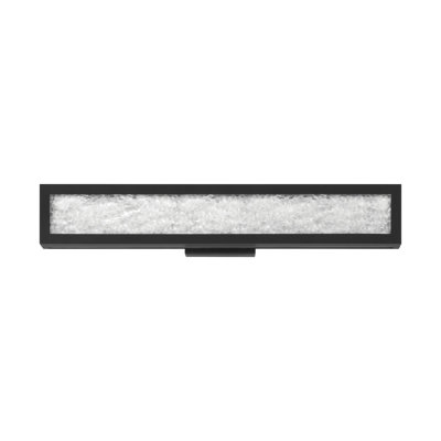 Eastville 24-inch Textured Black 5CCT LED Vanity Light with Clear Water Glass