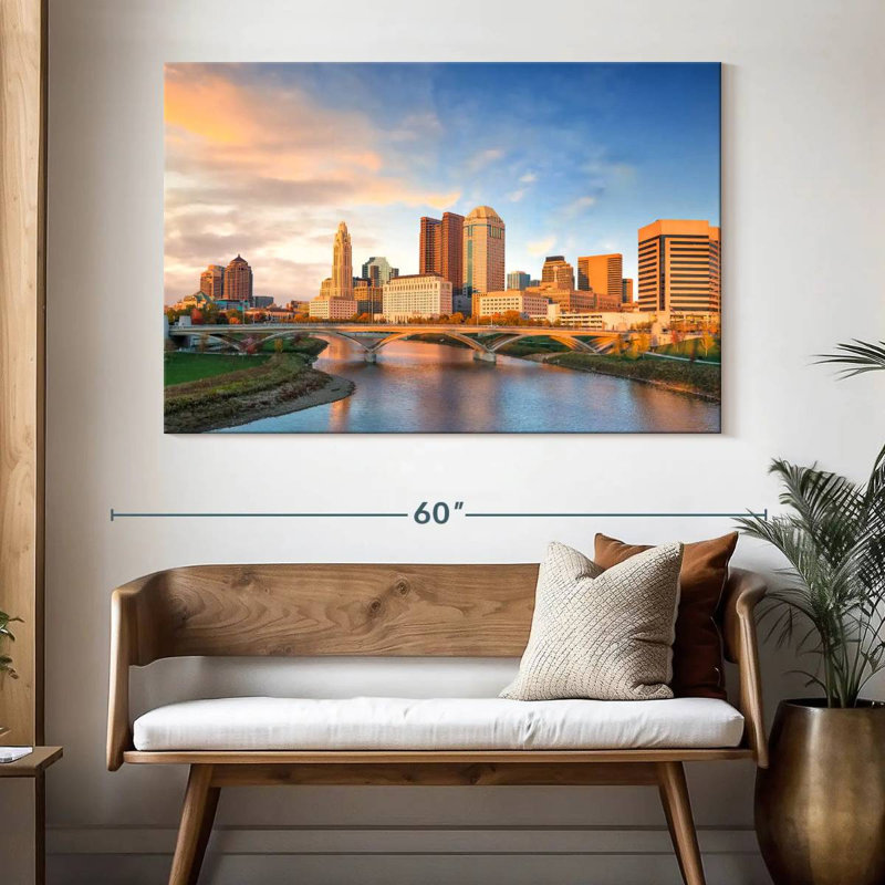 Kavia Columbus Sunset, 34" H x 51" W