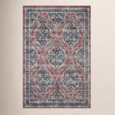 Rifle Paper Co. x Loloi Courtyard Red Area Rug feat. CloudPile