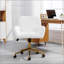 Fauteuil de bureau luxueux en forme de lapin artificiel avec base en métal doré, réglable et pivotant, pour plus de confort et de style-863043560-863043562
