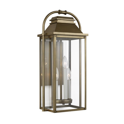 Newson 3 Light Outdoor Aluminium Wall Light
