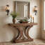 Console 43,31 pouces pour le vestibule, table de ferme en bois