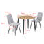 Aspen 2-Piece Casual Dining Set - Compact Square Table & 2 Swivel Upholstered Dining Chairs-160385391-160385390