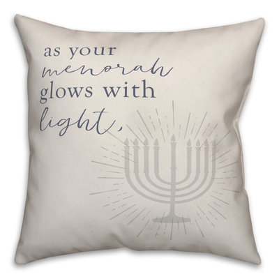  Coussin As As Menorah Glows