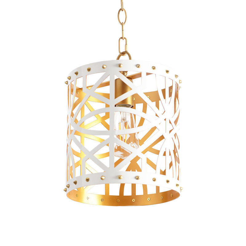 1 - Light Brass Drum Pendant