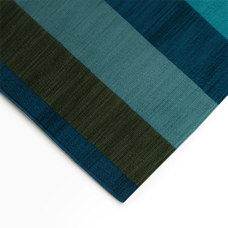 Tapis d'intérieur et d'extérieur à carreaux bleu, Rectangle 9 pi x 12 pi