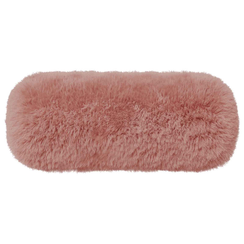 Light Grey Cushion Cover, Pink