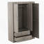 Armoire-miroir à 3 portes avec tablettes Joana, gris-122531498