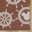 Tapis intérieur / extérieur rectangulaire rouge en polypropylène tissé à la machine-95599331
