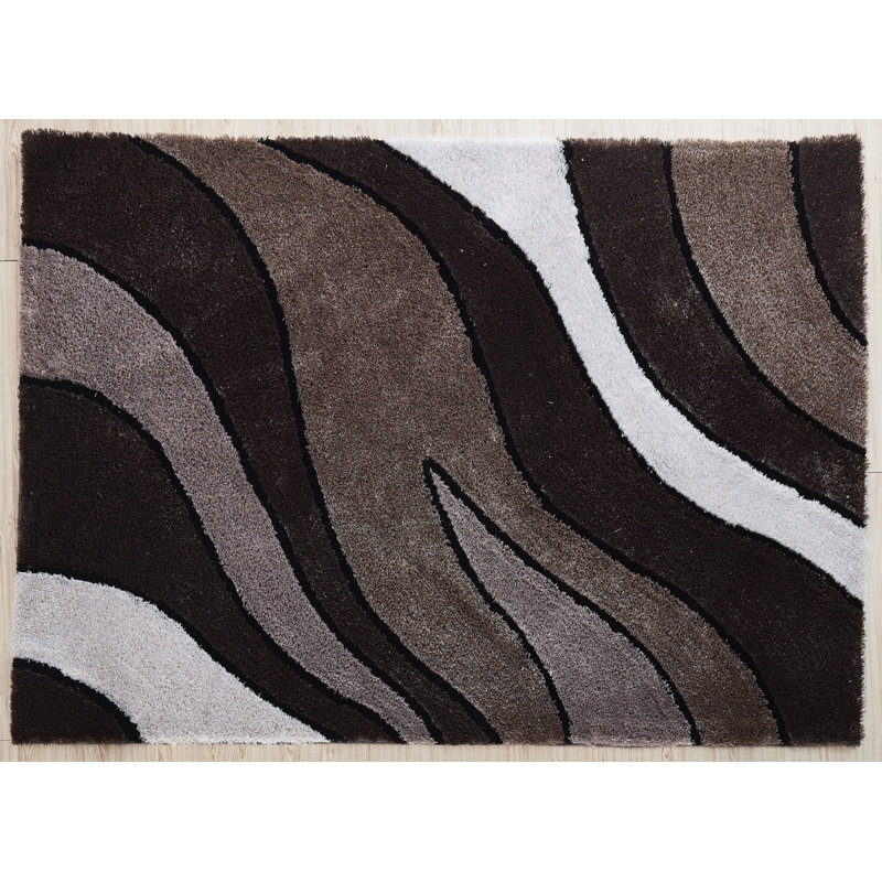 Tapis rectangulaire doux, tapis à poils longs