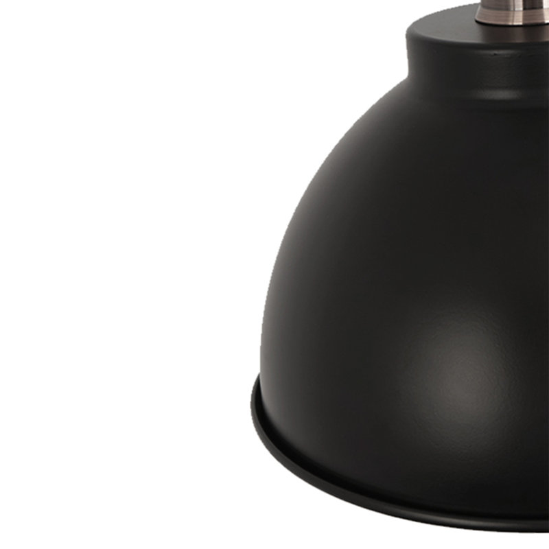 3-Light Black Brass Single Pendant 