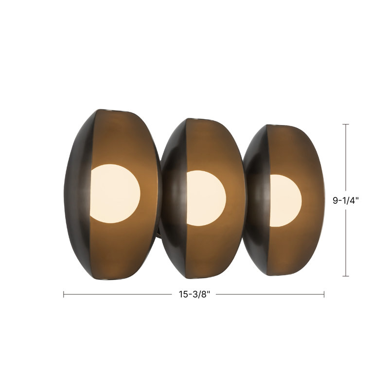 Cortez 16-in White dimmable LED Bathroom Vanity Light, White