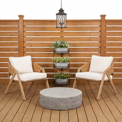 Chaise de patio avec coussins