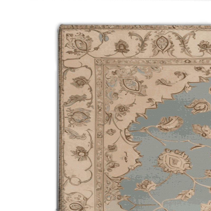 Tapis gris d'intérieur et d'extérieur Tabriz, Rectangle 4pi x 6 pi