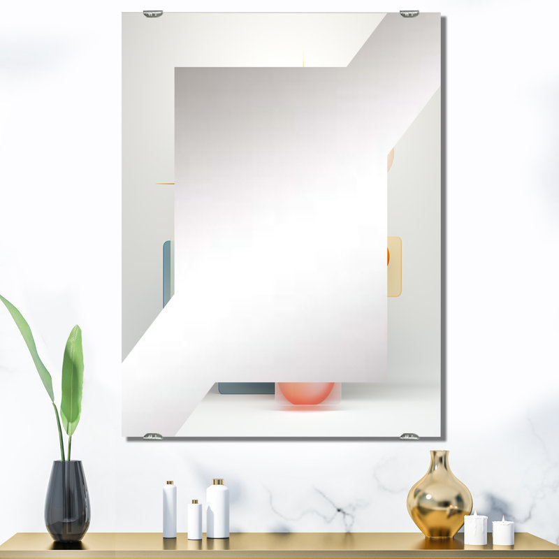 Scoville - Grand miroir mural géométrique abstrait MIR137259, 40 po x 30 po