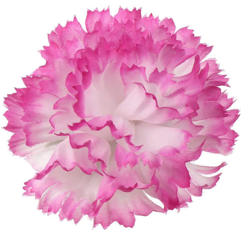 Pot de fleurs en soie, Blanc / Rose