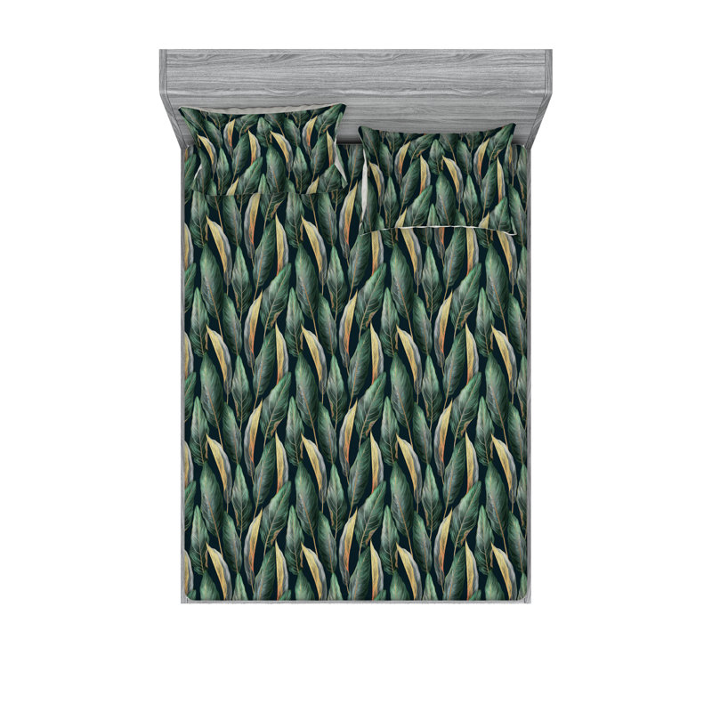 Drap-housse et taies décoratives Ambesonne, Ensemble de draps pour très grand lit californien