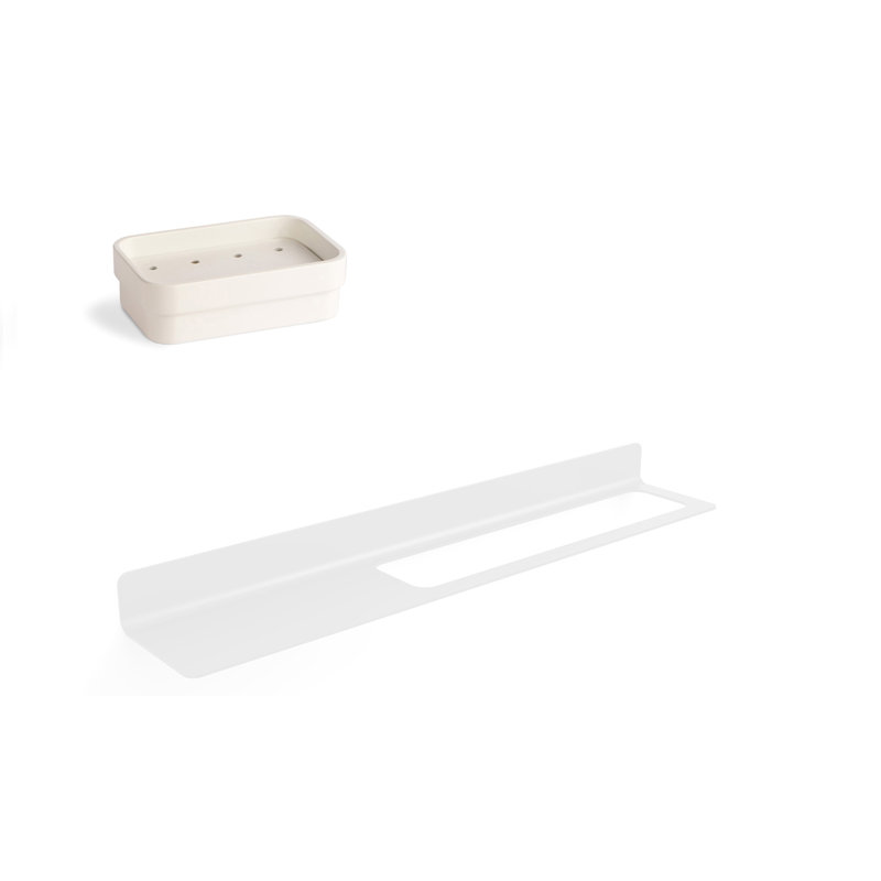 Seta 2 - Piece Bathroom Hardware Set, White