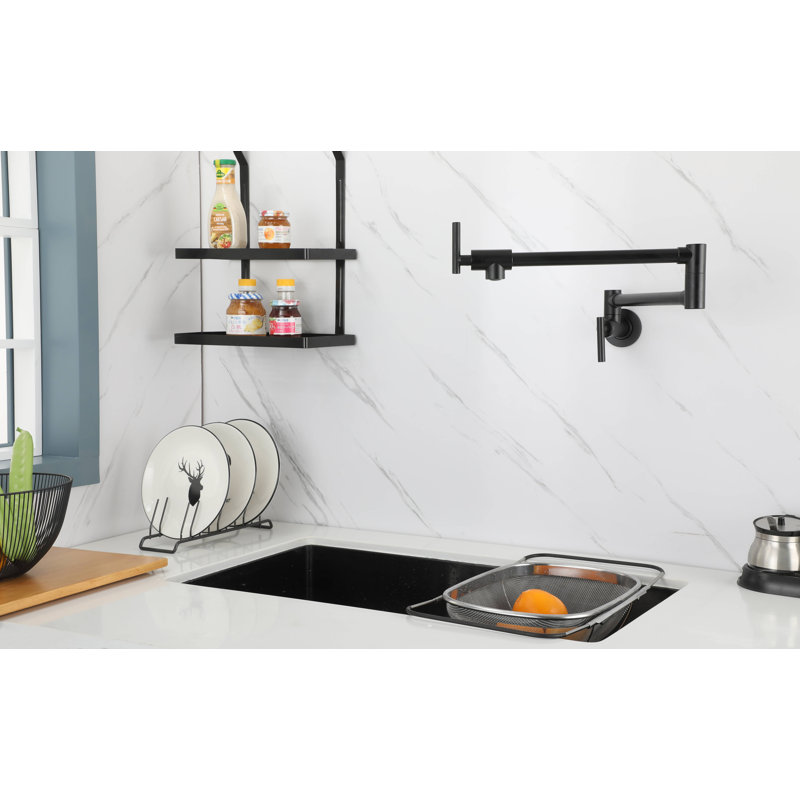 KISRAIS Kitchen Faucet, Matte Black