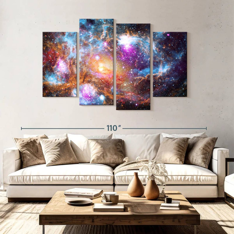 Oberle Cosmic Galaxies, 54" H x 84" W