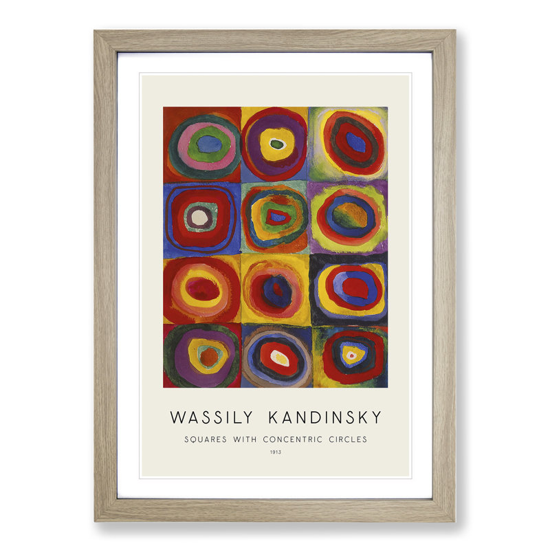 Farbstudie by Wassily Kandinsky - Framed Print, 36cm H x 27cm W x 2cm D, Oak Framed