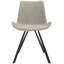 Chaise d'appoint rembourrée Saddle en gris clair