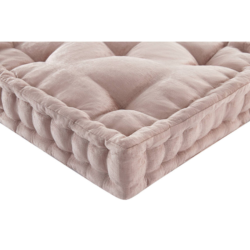 Coussin de sol carré en poly chenille