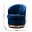 Siège pivotant - Revêtement en velours, style moderne, fauteuil confortable, construction