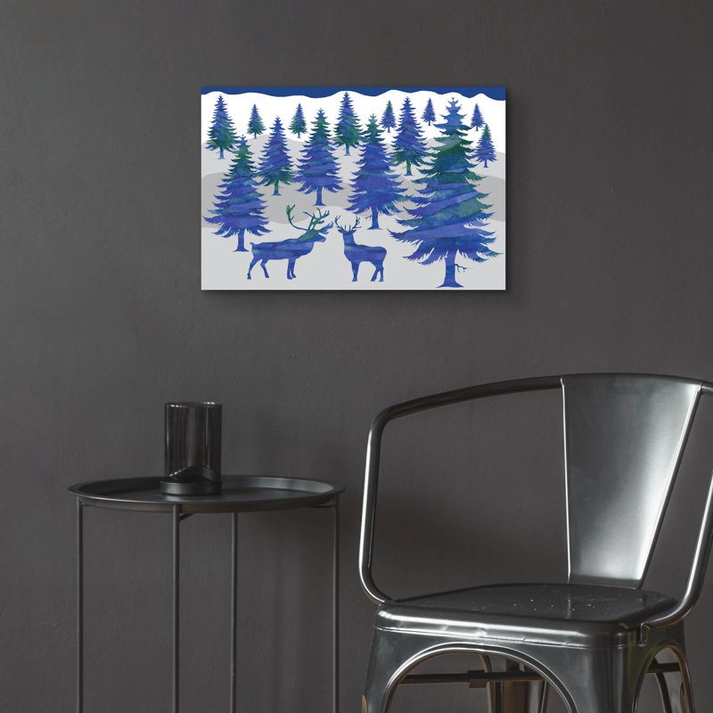 «Deer 4» par Erin Clark, art mural en verre acrylique, H 16 po x l 24 po x P 0,2 po