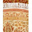 Tapis unique en laine noué à la main orange / rouge nouvel âge 5 pi 1 po x 7 pi 7 po Hayner