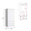 Armoire 2 tiroirs Austin, porte double, tringle-1341458095