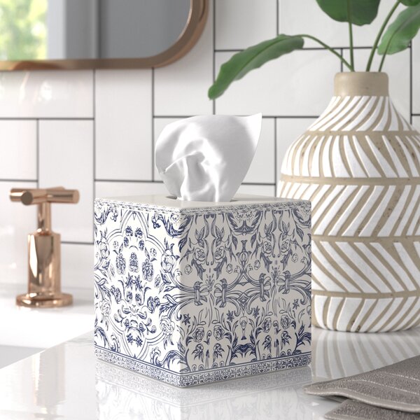 Charlton Home Kit Porcelain Tissue Box Cover