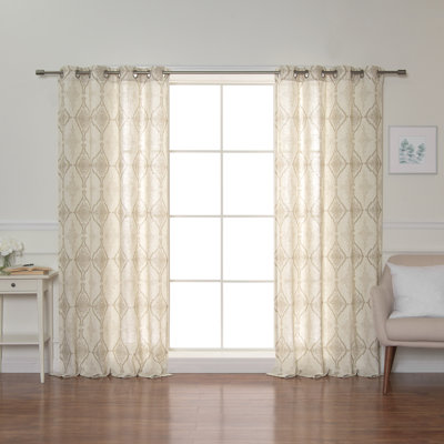 Futrell Semi Sheer Curtain Panel Pair