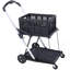 Chariot utilitaire pliable Chariots utilitaires pliables multi-usage à 2 niveaux avec paniers Carrito Para Supermercado Con Ruedas