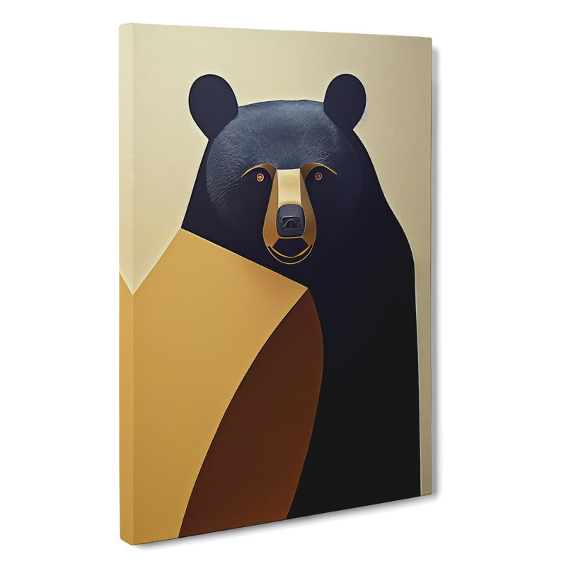 Traditional Bear No.3 - Print, Wrapped Canvas, 50cm H x 35cm W x 3cm D, No Matte