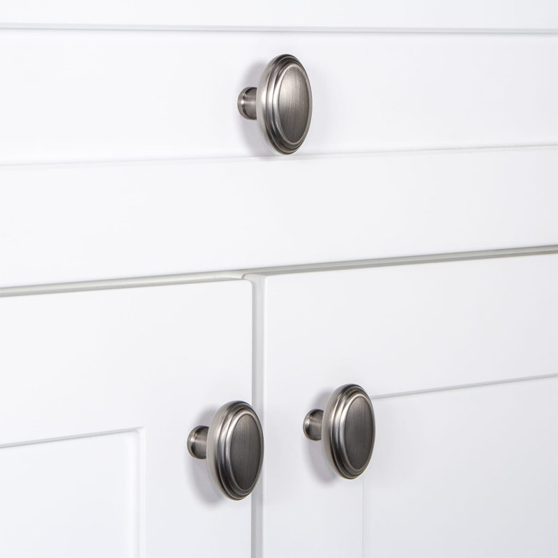 Anneau Oval Knob, Antique Pewter