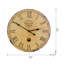 Horloge murale de style rétro 23 po avec pendule en bois aggloméré Dubois pour salon ou bureau
