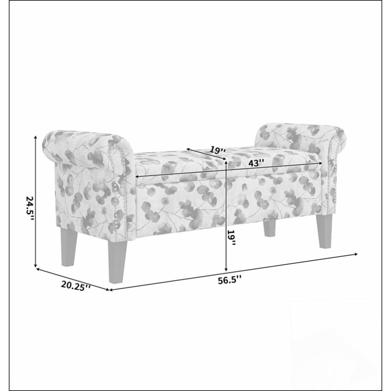 Repose-pieds de rangement Conrad Un choix confortable, de multiples fonctions, un design classique et des coins confortables