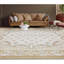 Tapis ivoire et crème noué à la main de haute qualité