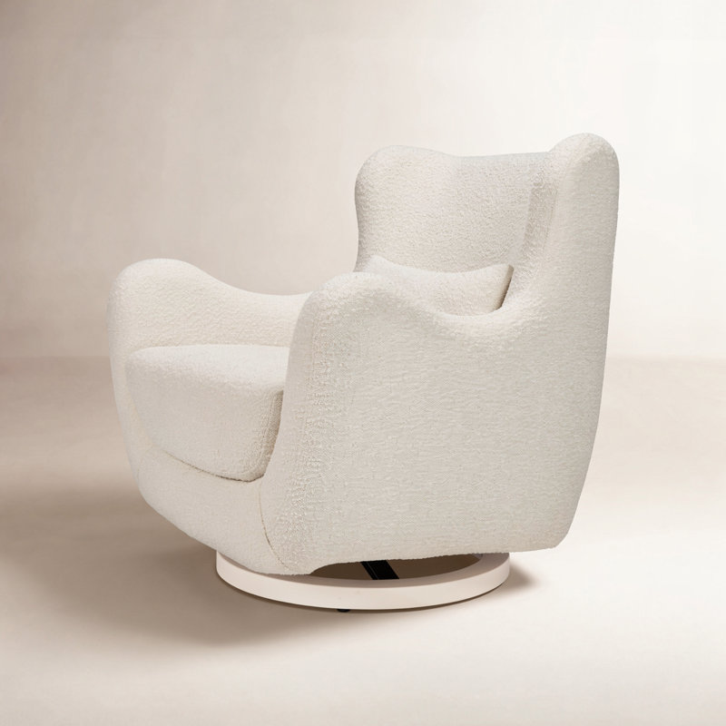 Solstice Swivel Glider in Boucle, Ivory Boucle