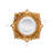 Bitozeves of Gold Petite Mirrors- Round