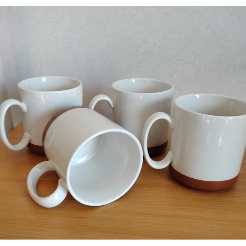 Ensemble de tasses à café en céramique 11 oz et 16 oz - Verres empilables modernes pour la maison et la cuisine