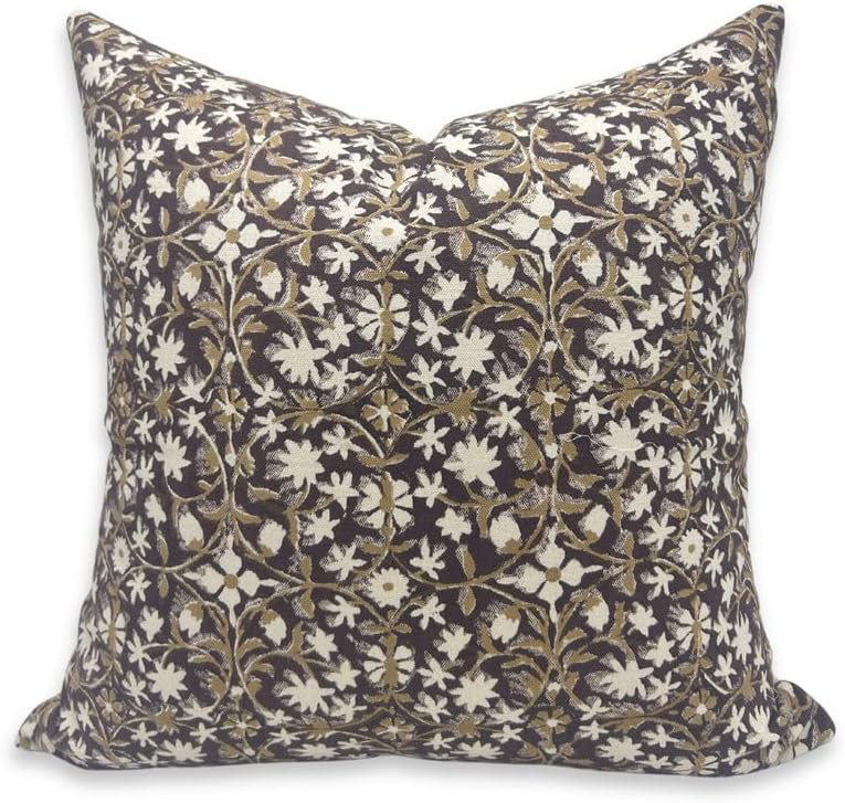 Housse de coussin intérieur / extérieur en coton Mahalaxmi Kniff Edge, H 14 po x l 20 po