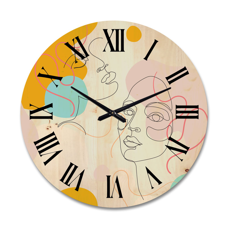 Horloge murale en bois, Grand
