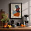 Stacked Forms Minimalist - Framed Print-497415649-497415651