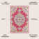 Lathan Bohemian FLAIR Boho Vintage Medallion Pink/Cream Rug