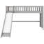 Lit mezzanine simple gris avec glissade amusante et amovible-2000038591-2000038560