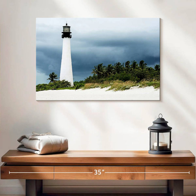 Key biscayne lighthouse Aletra, H 16 po x l 24 po