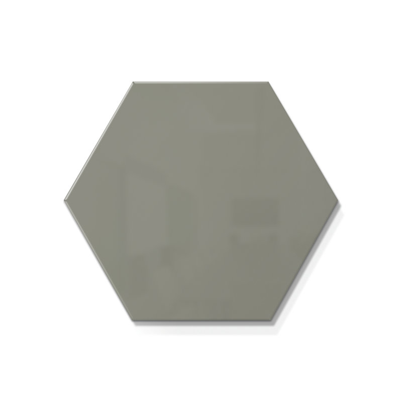 Tableau blanc magnétique mural Link Hex 18 po x 20,75 po, Gris